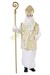 traditional Santa-bishop suit - white alb, golden chasuble and pastoral staff