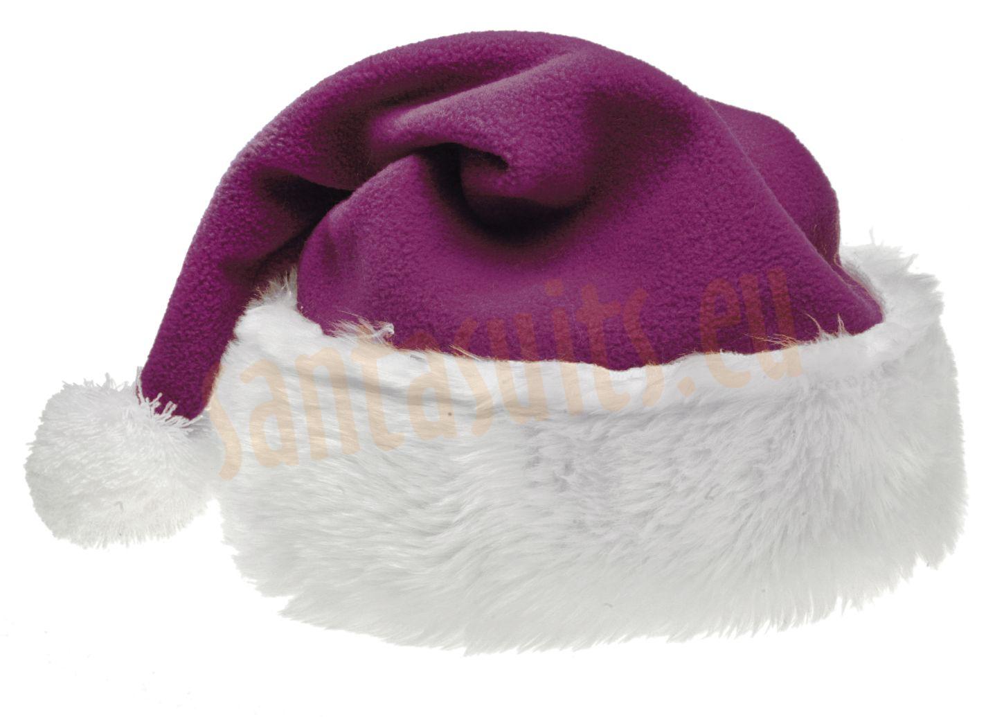 purple plush santa hat