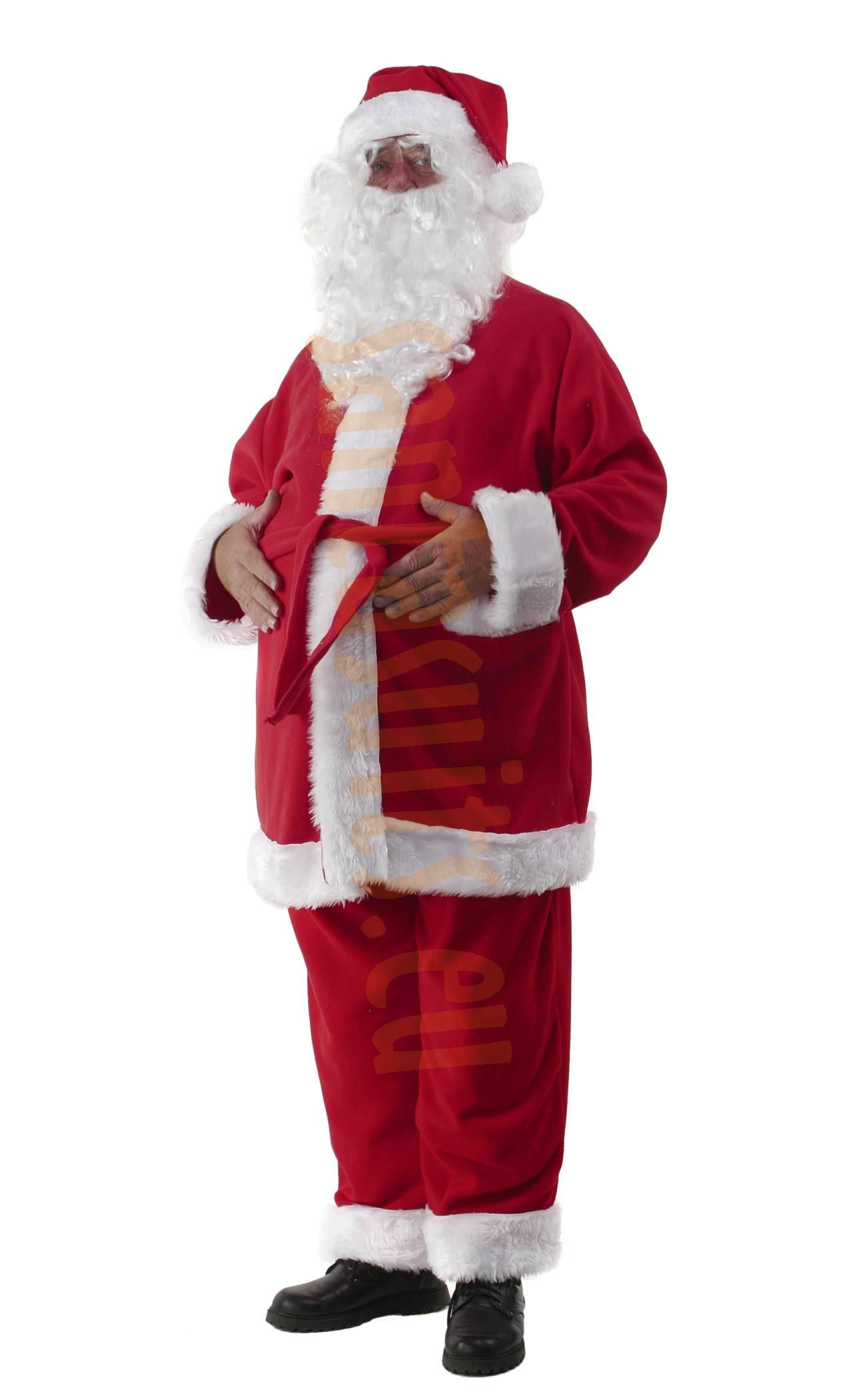 Fleece Santa suit set (5 parts) - Santa Suits