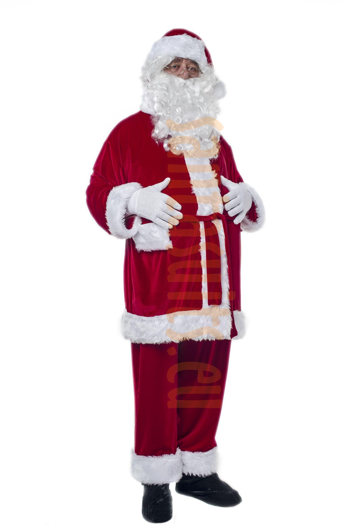 Velour Santa suit set (3 parts) - Santa Suits